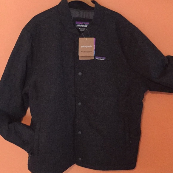 recycled wool bomber jacket